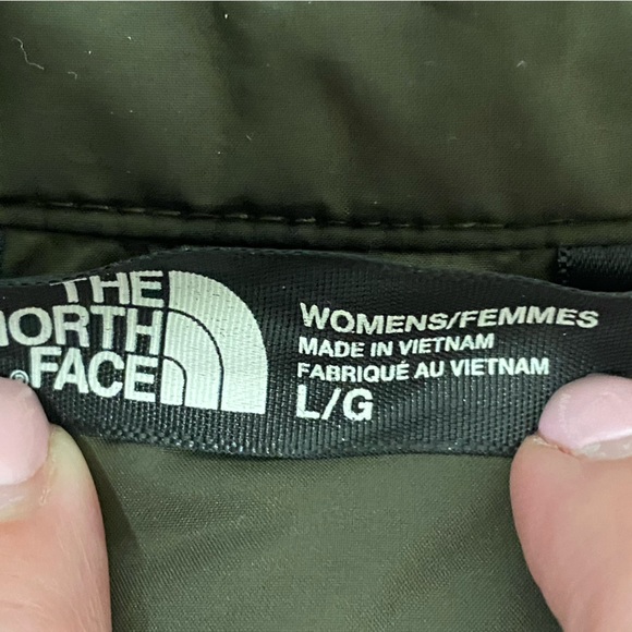 The North Face Down Puffer Jacket - 550 Fill Power Women’s Size Large Army Green - Picture 6 of 6